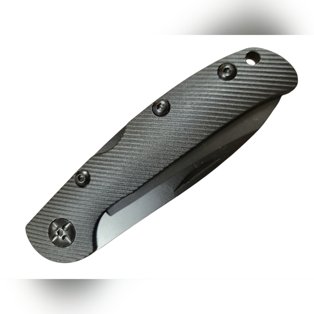 420 Steel // Black Lockback Folding Knife - Picture 3 of 4